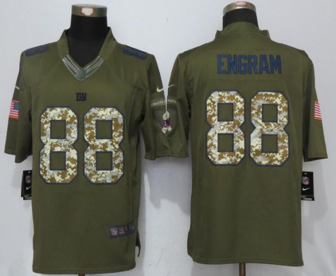 2017 NFL New Nike New York Giants #88 Engram Green Salute To Service Limited Jersey